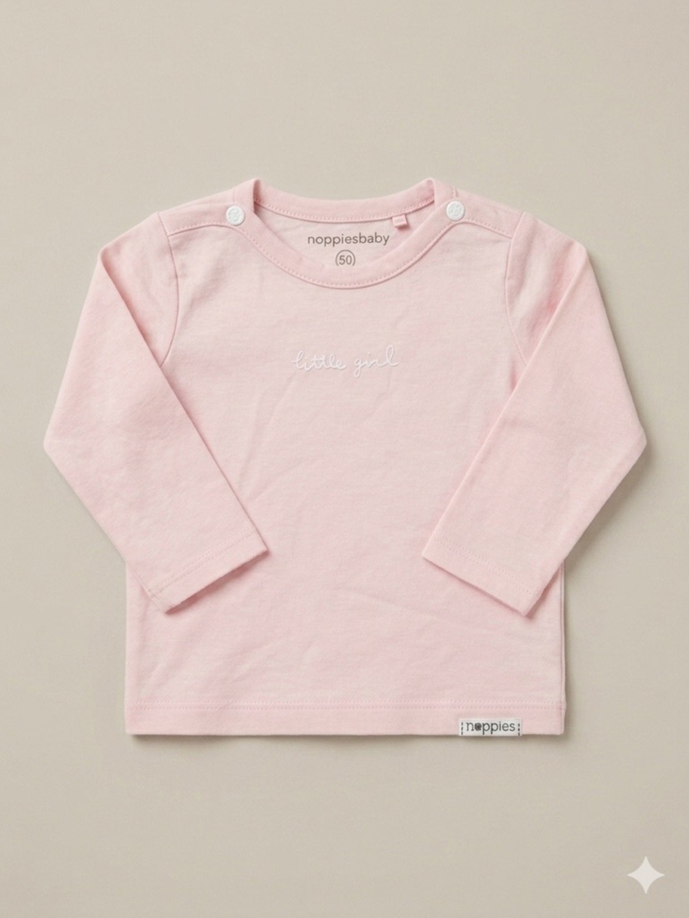 Noppies Pink Long-Sleeve Tee with Embroidered Script